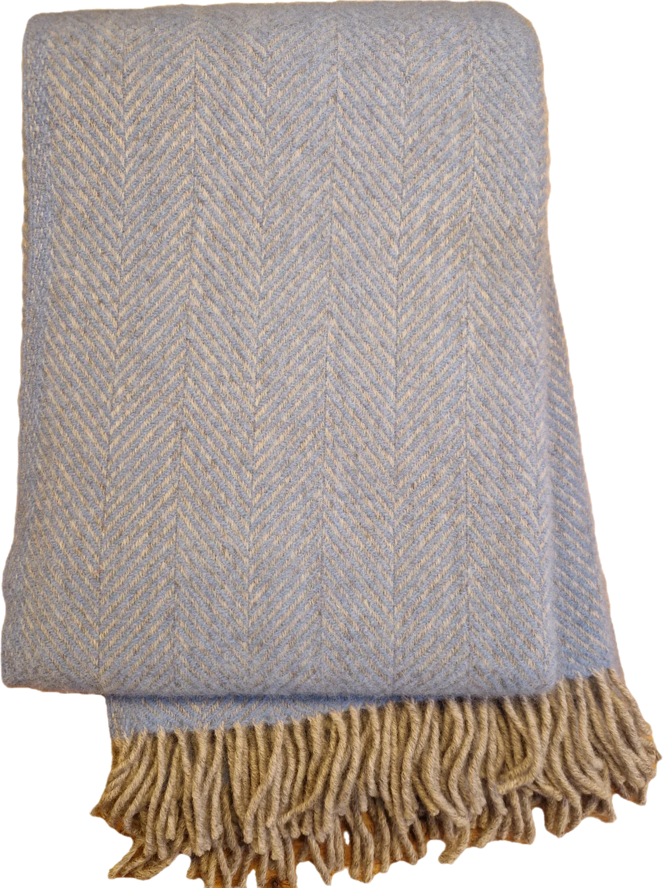 Decken aus Schurwolle fischgräet