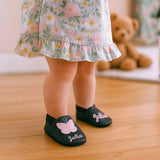 Krabbelschuhe mit Namen Schmetterling – personalisiert, Echtleder