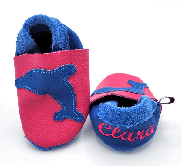 Krabbelschuhe - Delfin
