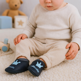Krabbelschuhe mit Namen Prinz – personalisiert, Echtleder