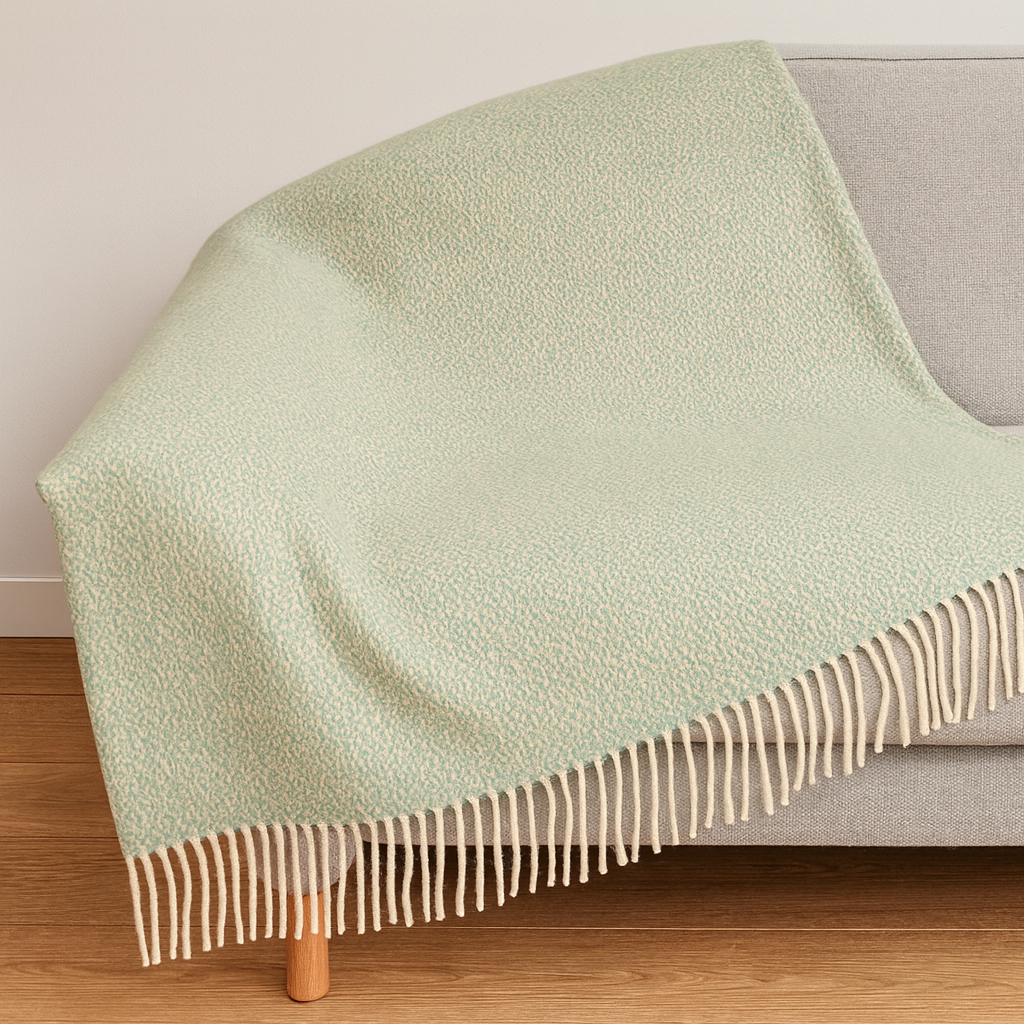 Decken aus Schurwolle punto